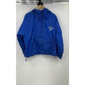 Steve & Barry Blue Buffalo Bulls 1/2 Anorak Jersey Lined Windbreaker Mens L NCAA